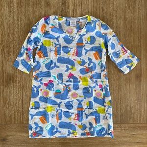 Gretchen Scott Whimsical Whale Swim Coverup Dress